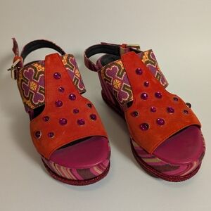 GEOX Orange and Pink Boho Sandals Size 35
